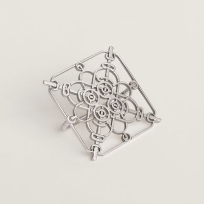 Attelage en Arbalete forever scarf 90 - Brown | Hermès USA